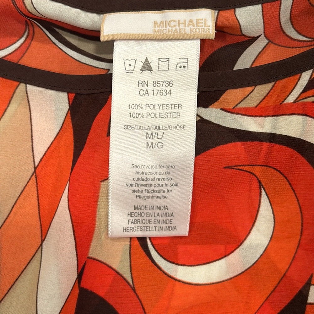 MICHAEL Michael Kors ‘70s inspired blouse M/L - Picture 4 of 4
